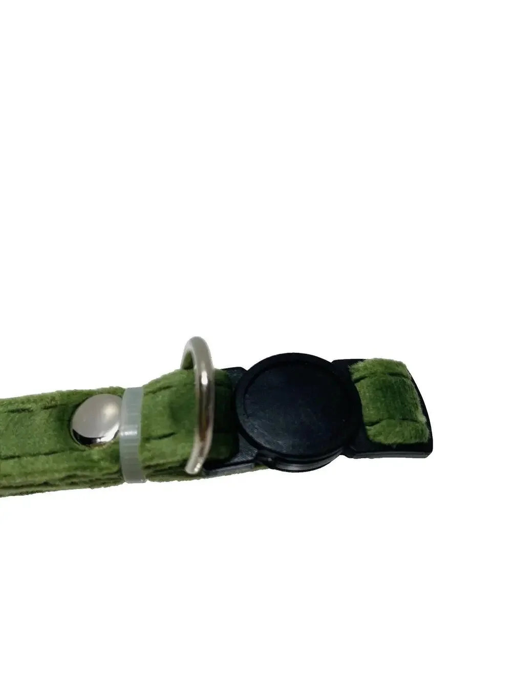 Brand New Breakaway Puppy Collar - Adjustable Size and Super Soft Velvet Green